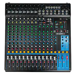 5 CORE - Audio Mixer 16 Channel DJ Soundboard USB Interface Bluetooth Mixing Console w 24 SPX Effect