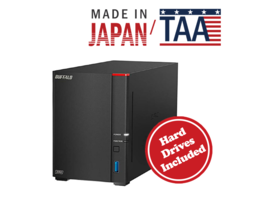 Buffalo Technology - BUFFALO LinkStation SoHo 720 2-Bay Professional Office NAS 4TB (2x2TB) with Hard Drives Included - Black