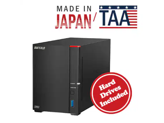MADE IN JAPAN / TAA
BUFFALO 25G
POWER FUNCTION
Hard Drives Included