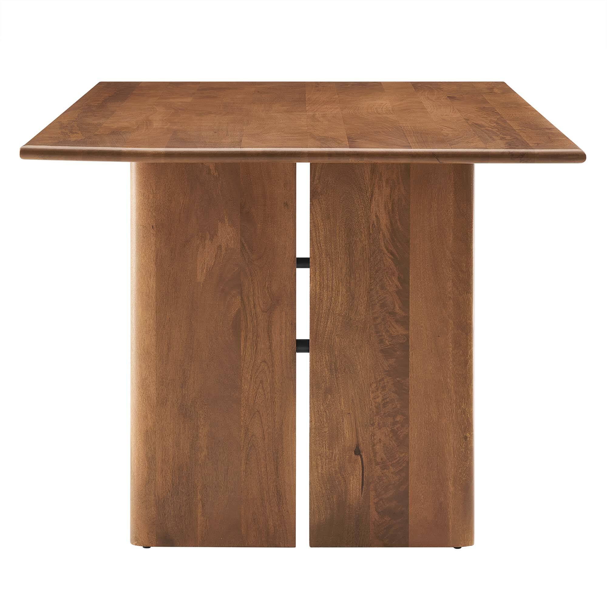 Back. Modway - Amistad 72" Dining Table - Brown.