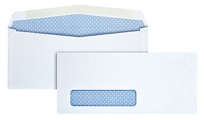 Front. Quality Park - Flap-Stik Security Tinted #10 Window Envelope, 4 1/2" x 9 1/2", 500/Box - White.