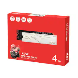 XPG - MARS 980 BLADE 4TB PCIe Gen5 NVMe Internal SSD, 14000MB/s, PS7