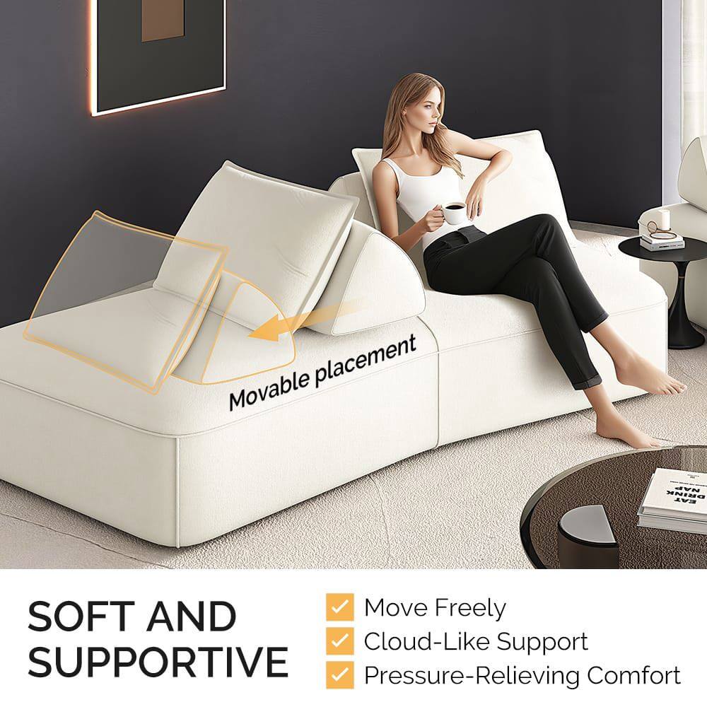 SOFT AND SUPPORTIVE

- Move Freely
- Cloud-Like Support
- Pressure-Relieving Comfort

Movable placement