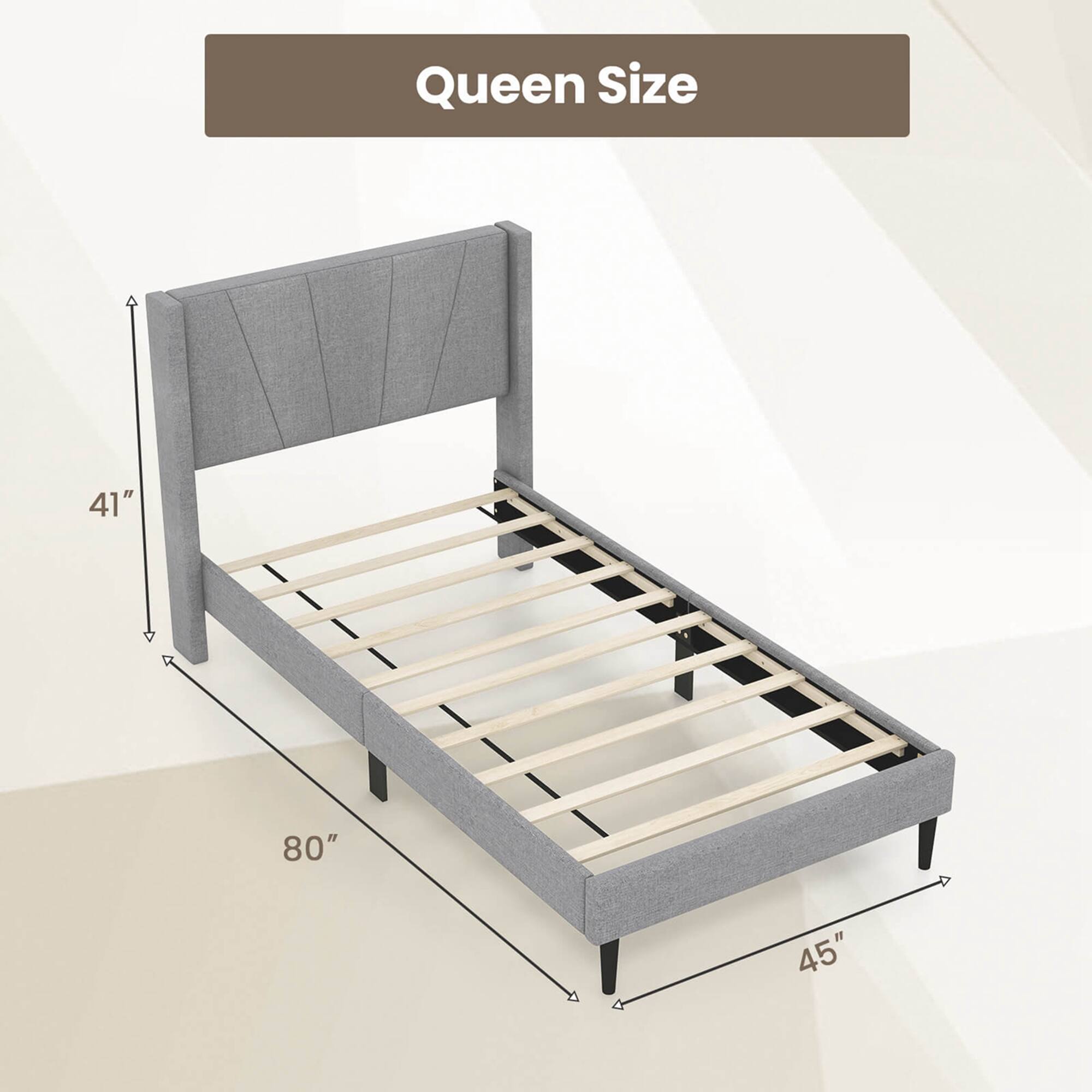 Queen Size 41" 80" 45"