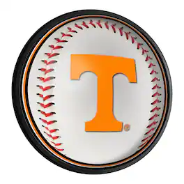The Fan-Brand - Tennessee Volunteers Baseball 18'' Round Slimline Illuminated Wall Sign - Multicolor