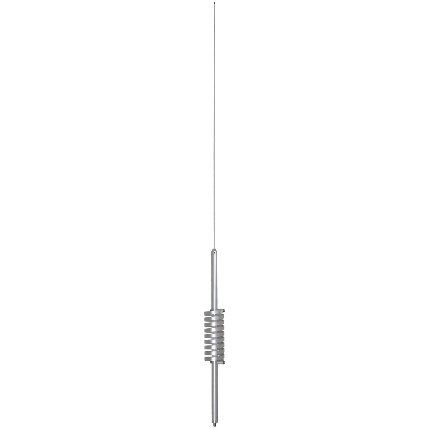 Tram - TBFC-9 37,000-Watt Big FlatCat Trucker Aluminum CB Antenna with 51-1/4-Inch Stainless Steel Whip and 9-Inch Shaft - Silver
