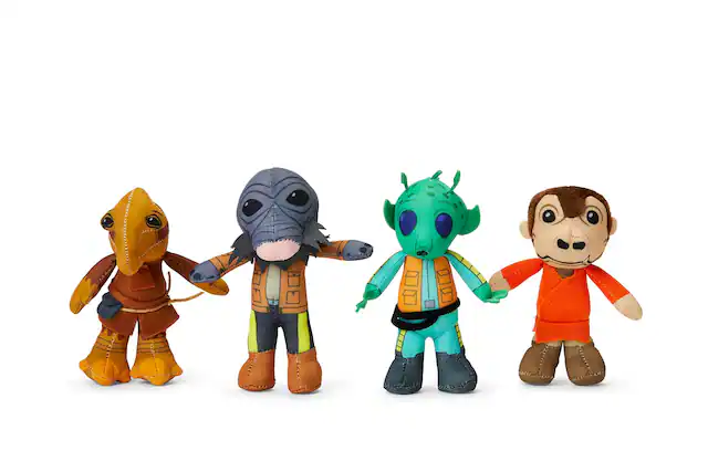 Front. Star Wars - Star Wars Exclusive Mini Plushies - Mos Eisley’s Cantina Villains - 4 Pack - Multi-Color.