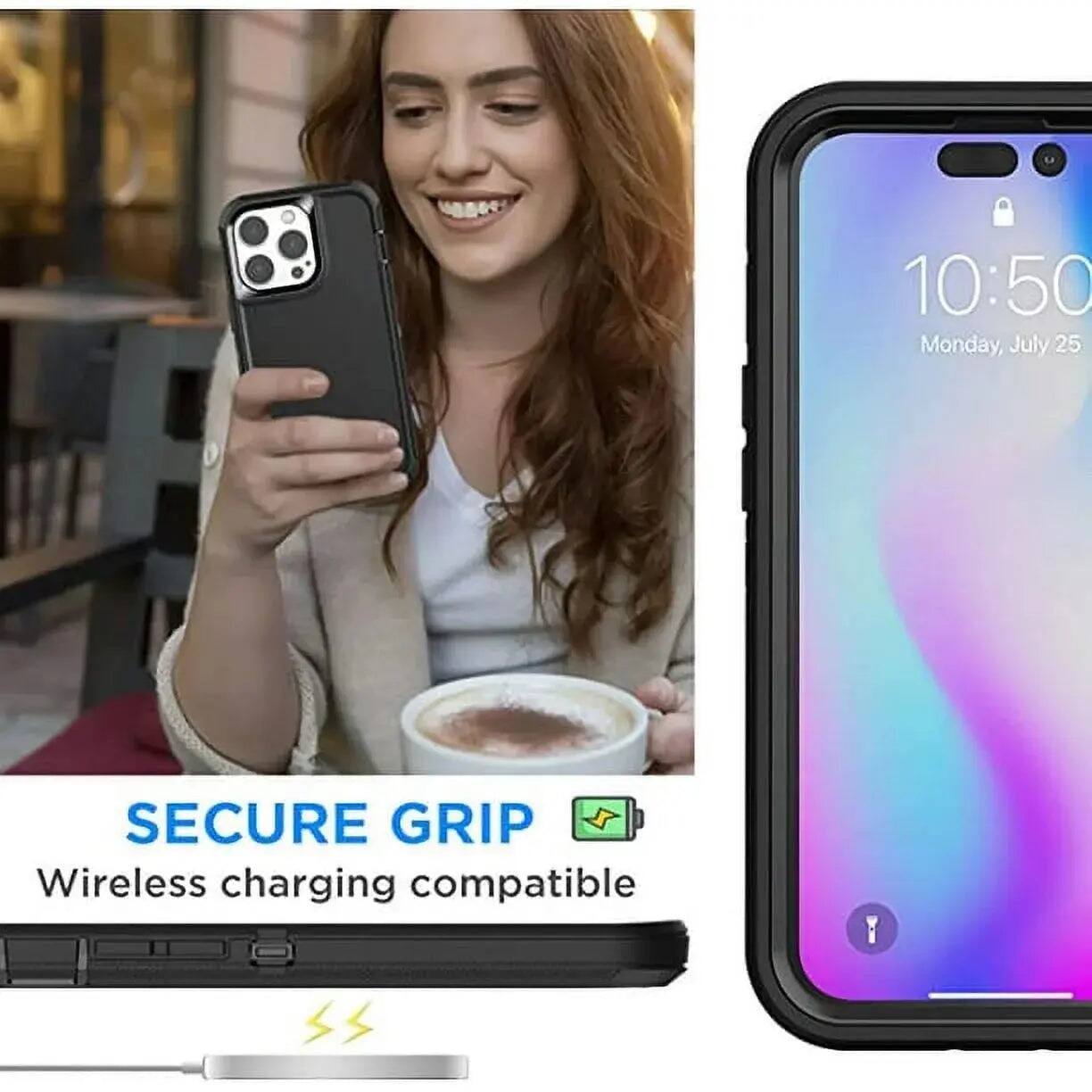 10:50 Monday, July 25

SECURE GRIP  
Wireless charging compatible