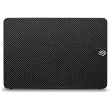 Front. Seagate - Expansion 22TB External USB 3.0 Desktop Hard Drive with Rescue Data Recovery Services - Black.