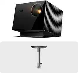 Valerion - VisionMaster Max 4K Laser Projector with Ceiling Mount - Black