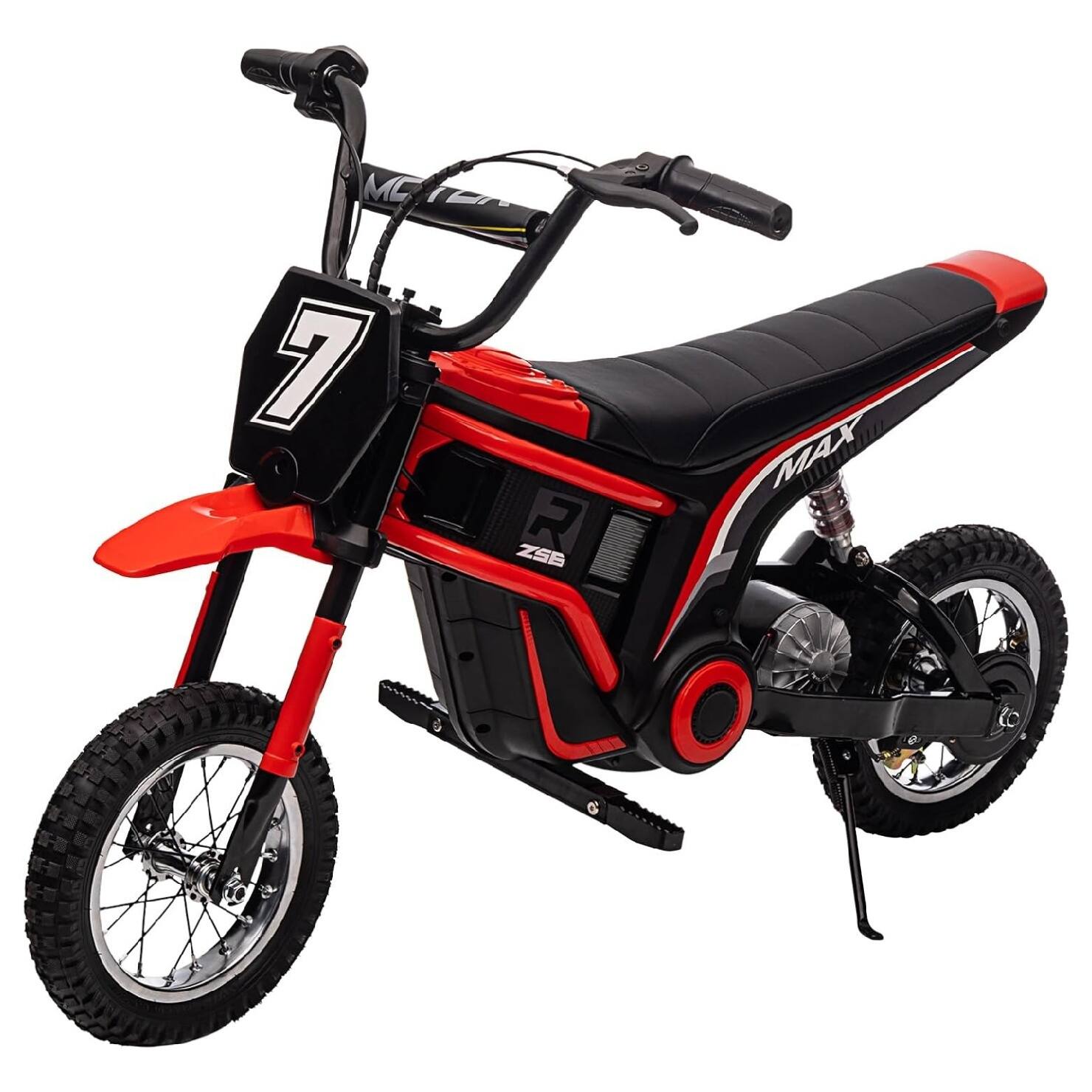 GARVEE - 24v Kids Electric Dirt Bike, 350 w Off-Road Motocross Bike with Shockproof Suspension - Red price history on PriceWatchPro