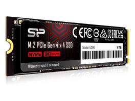 Silicon Power - 1TB UD90 NVMe 4.0 Gen4 PCIe M.2 SSD R/W up to 5,000/4,800 MB/s (SU01KGBP44UD9005SN)