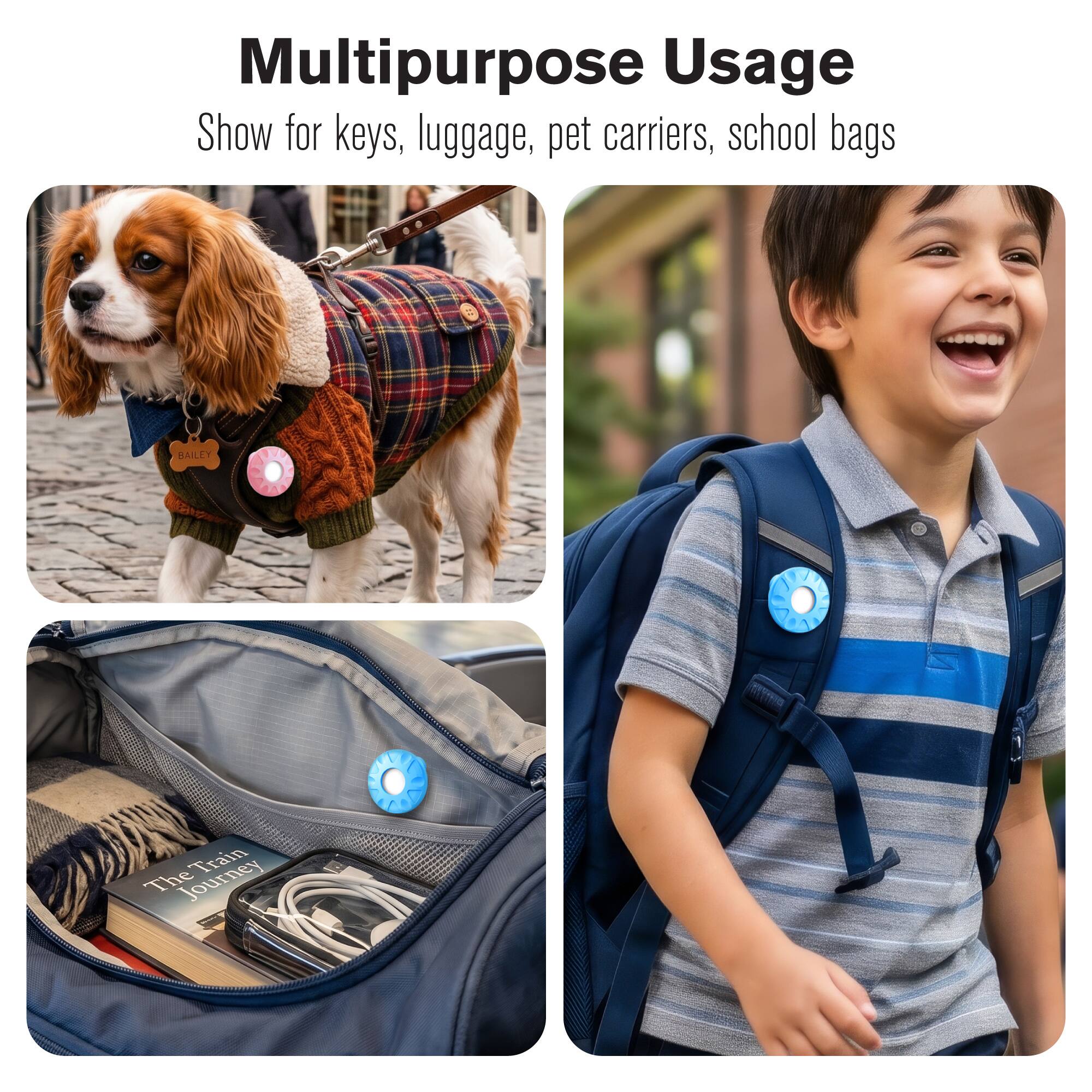 Multipurpose Usage  
Show for keys, luggage, pet carriers, school bags
