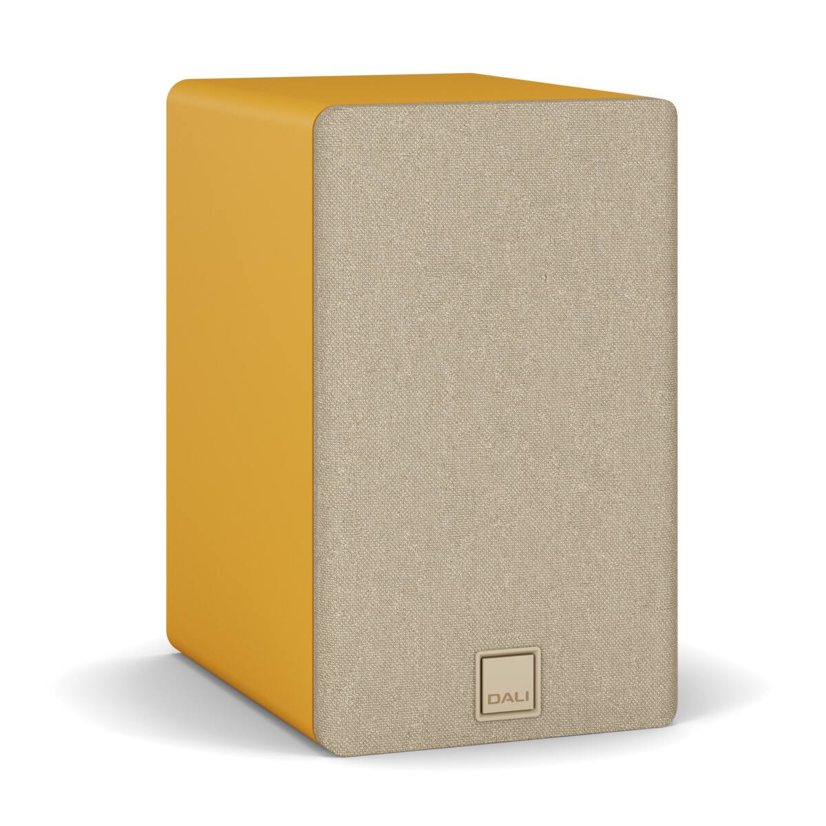 Angle. DALI - DALI Kupid Designer Bookshelf Speakers - Golden Yellow - Golden Yellow.