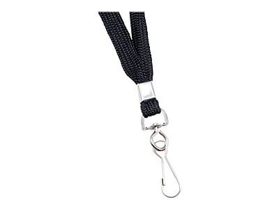 Alt View 3. Advantus - Deluxe Lanyards, 24/Box - Black.