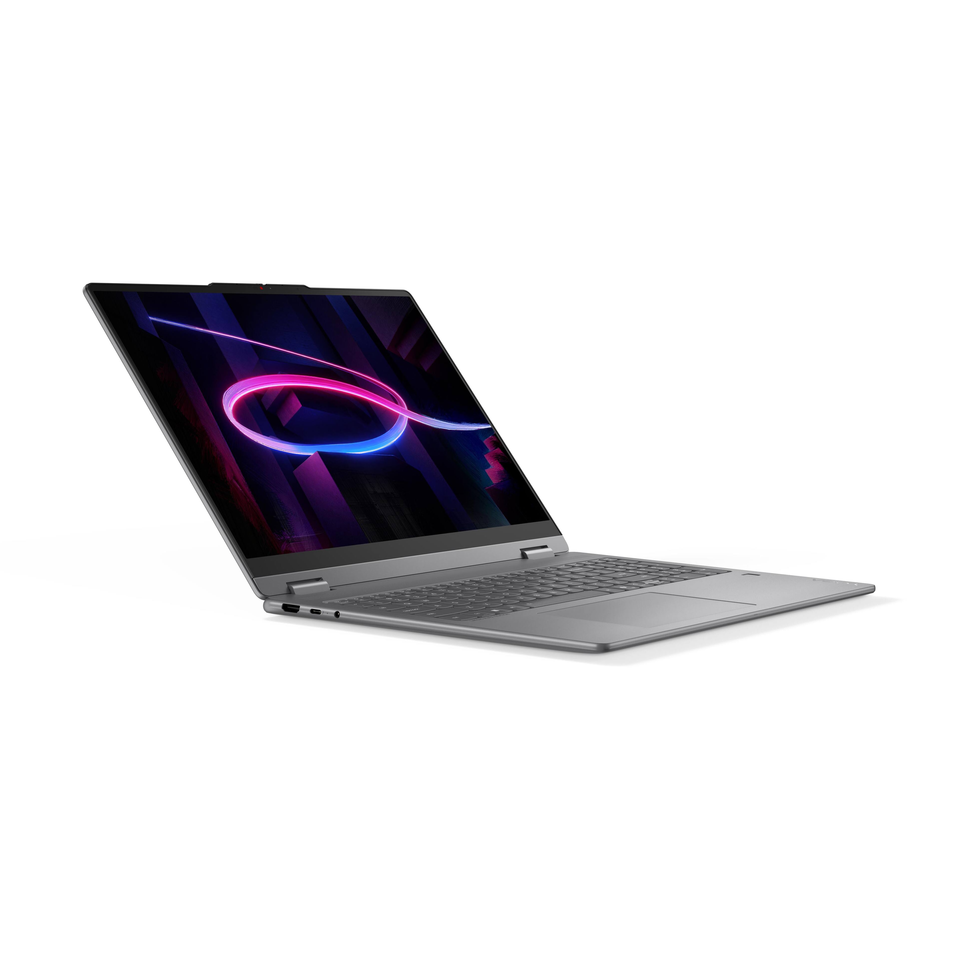 Alt View 9. Lenovo - Yoga 7i 2-in-1 16" 2K OLED Touchscreen Laptop - Intel Core Ultra 7 355 2026 - 24GB Memory - 512GB Storage - Luna Grey.