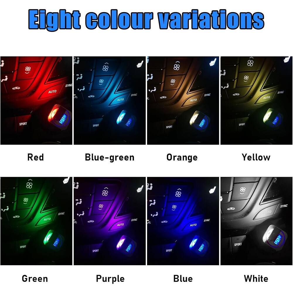 Eight colour variations

Red  
Blue-green  
Orange  
Yellow  
Green  
Purple  
Blue  
White