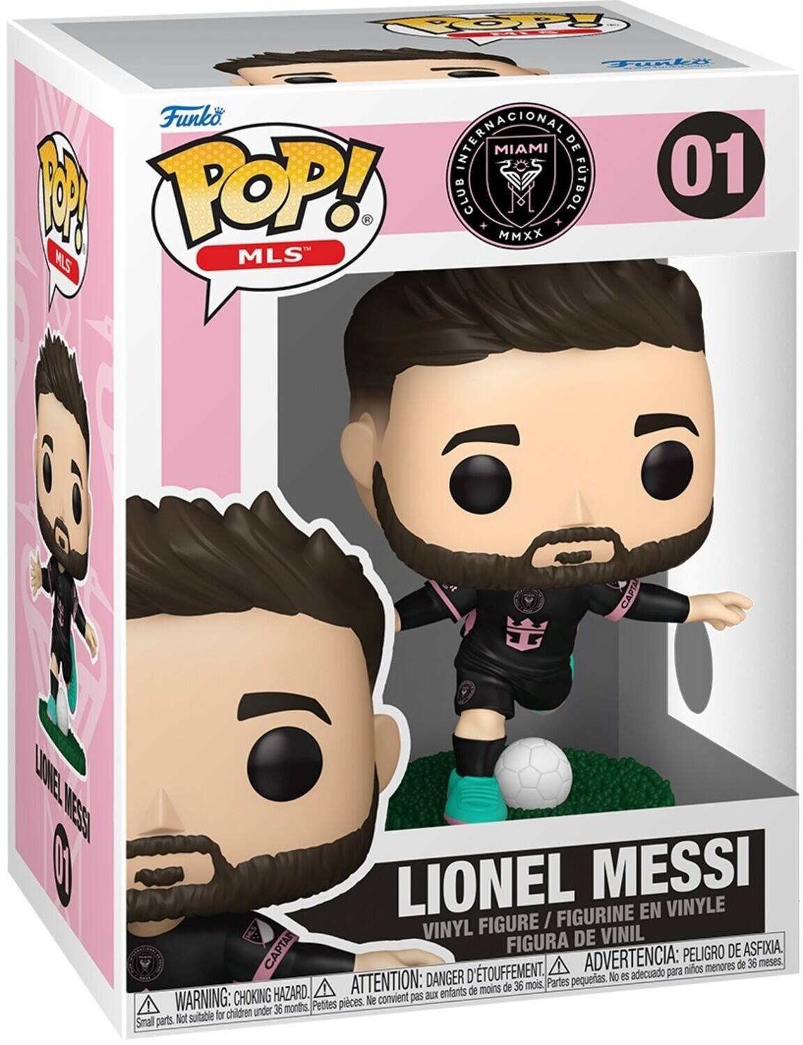 HOP Foli Funko ITERMACIONAL MIAMI DE 01 M POP! CLUB FUTBOL MMXX MILS MLS LONEL e  CAPTA MESSS LIONEL MESSI FIGURINE EN VINYLE FIGURE / VINYL DE VINIL CAPTAIN FIGURA PELIGRO DE ASFIXIA, D'TOUFFEMENT. ADVERTENCIA: para nios menores de 36 meses DANGER pequeas. No es adecuado HAZARD. ATTENTION: aux enfants de moins de 36 mois Partes WARNING: CHOKING Pettes pieces. Ne convient pas for children under 36 months, Smal parts. Not suitable