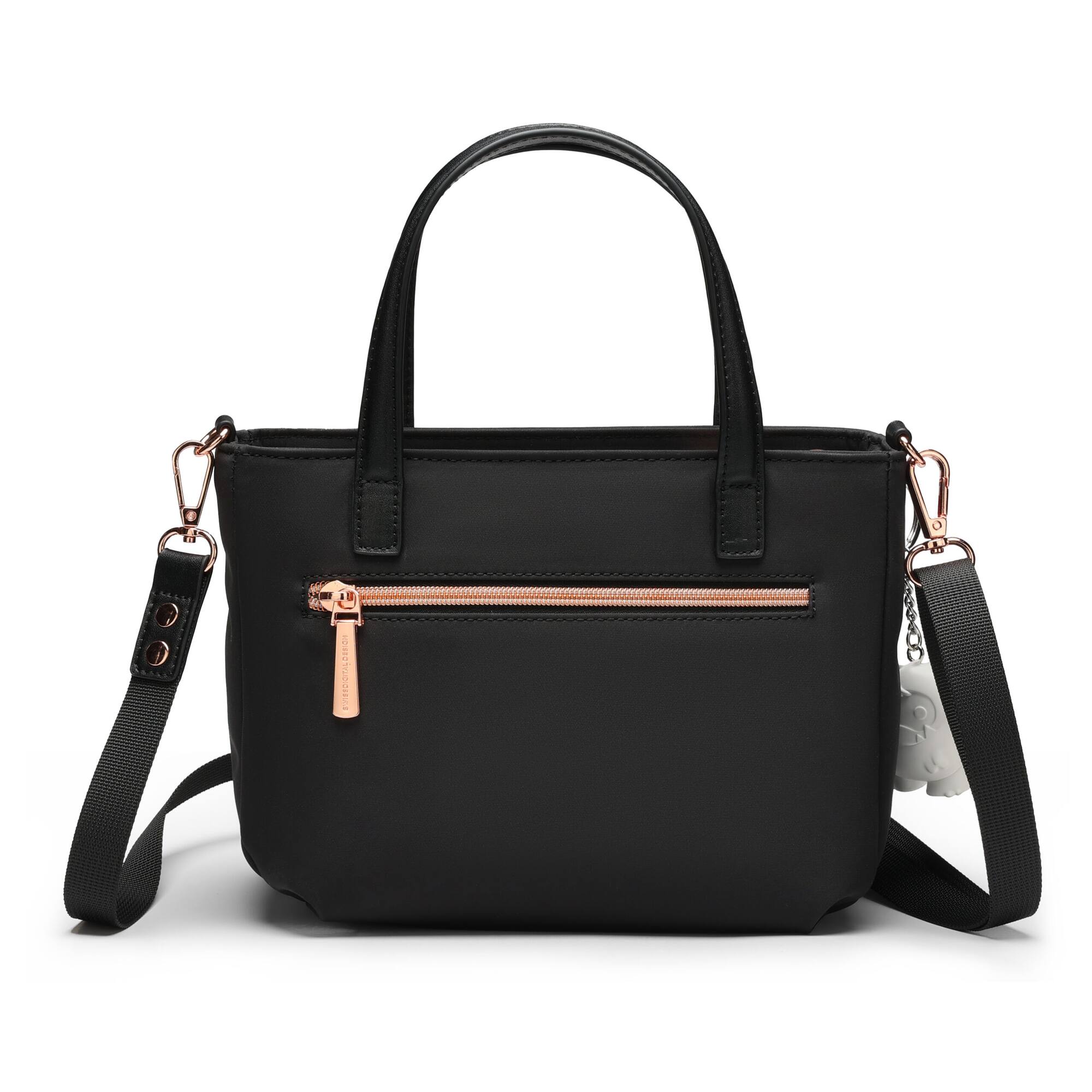 Alt View 2. Swissdigital Design - Swissdigital SD7518-01 Katy Rose NG Black Mini Tote Bag - Black.