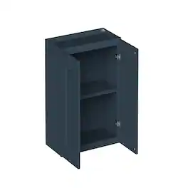 Boyel Living - 24-in W x 24-in H x 12-in D Shaker RTA Kitchen Wall Cabinet with Soft-Close - Charcoal Blue