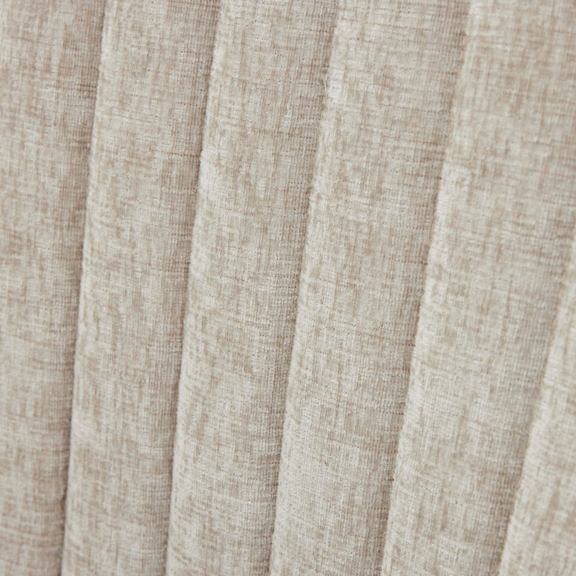 Alt View 7. GOODSILO - Luxury Chenille Fabric Upholstered Dining Chairs with Golden Stainless Steel Legs, Set of 2 - Beige.