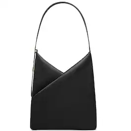 Lux & Nyx - Origami 15" Laptop Hobo Bag - Convertible Shoulder Bag - Black