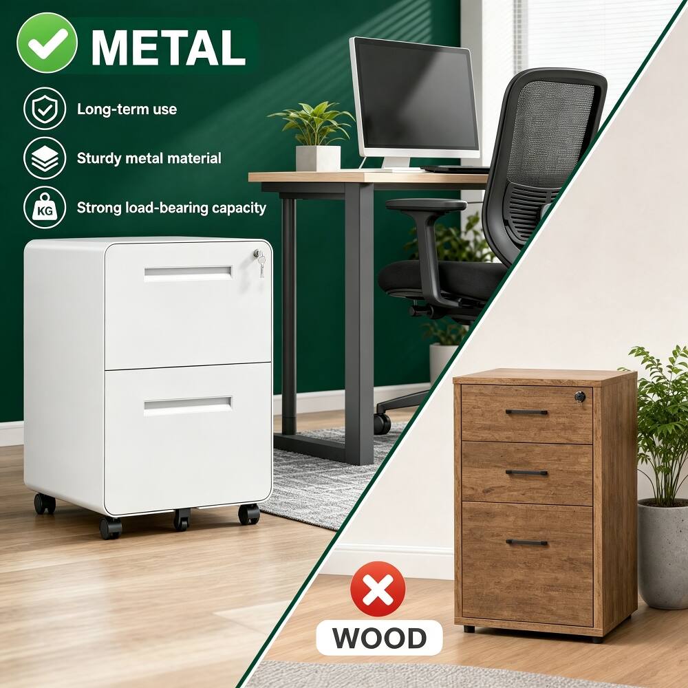 METAL
- Long-term use
- Sturdy metal material
- Strong load-bearing capacity

WOOD