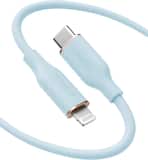 Anker - USB C to Lightning Cable Powerline III Flow Silicone Charging Cable - Misty Blue