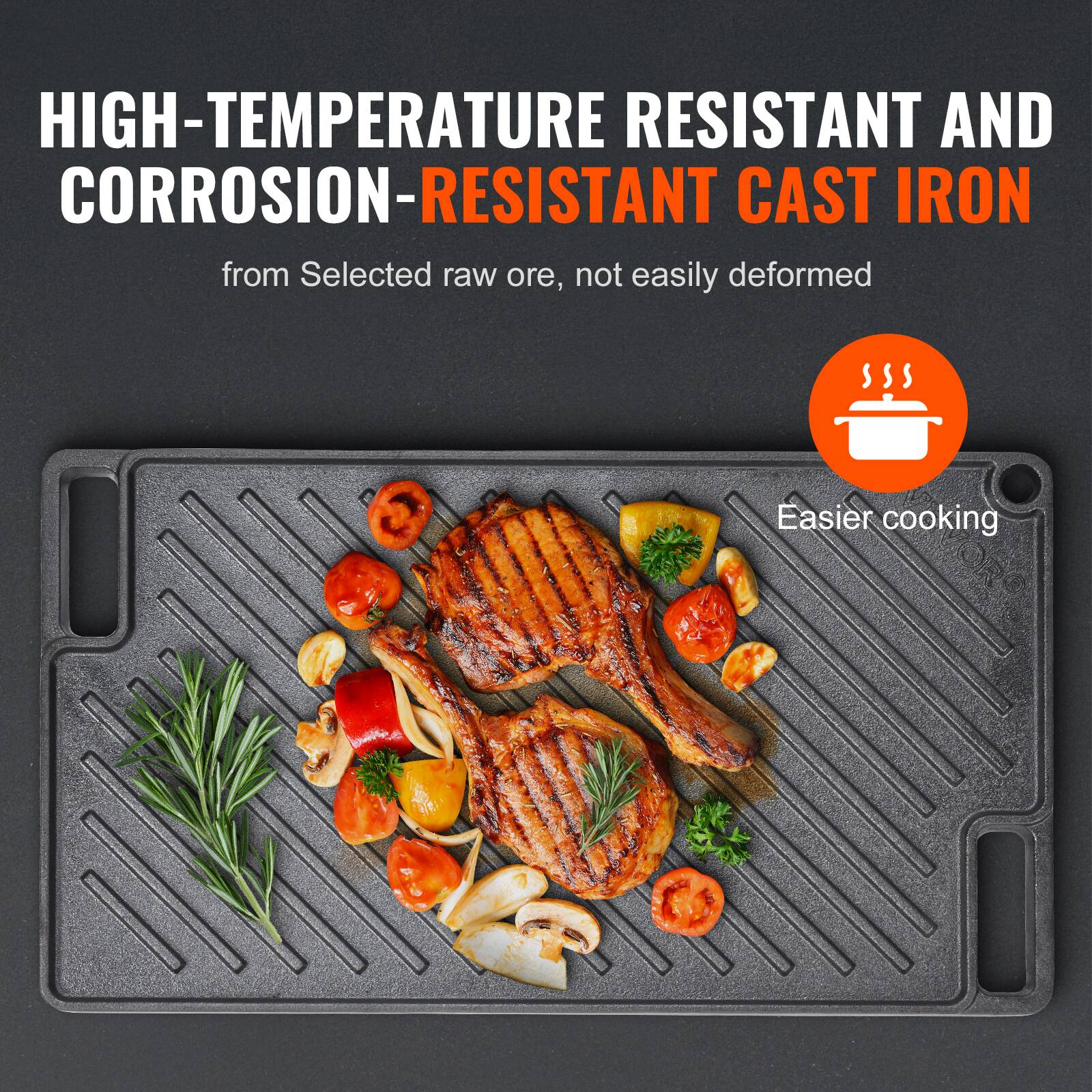 HIGH-TEMPERATURE RESISTANT AND CORROSION-RESISTANT CAST IRON from Selected raw ore, not easily deformed Easier cooking