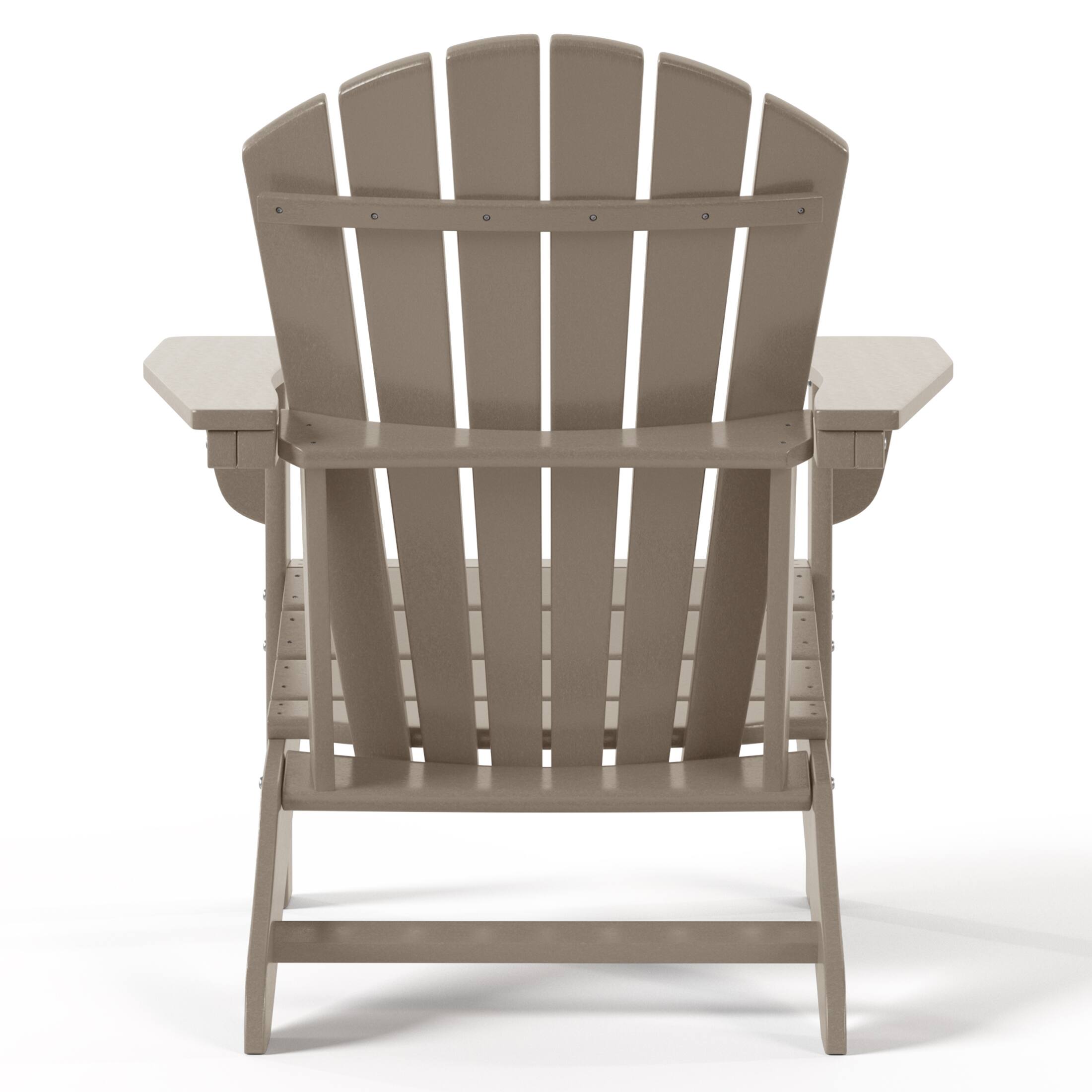 Alt View 2. WestinTrends - WestinTrends Dylan Outdoor Adirondack Chair (Set of 2) - Weathered Wood.