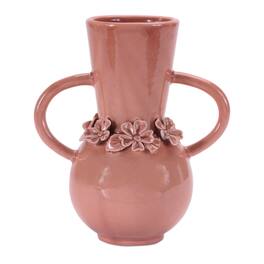 BreeBe - Storeware Vase with Floral Accent (Set of 2) - Pink