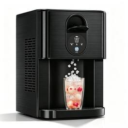 Electactic - 44-lb Ice Per day Portable/Countertop Nugget/Pebble Ice Maker ( Stainless Steel ) - Black