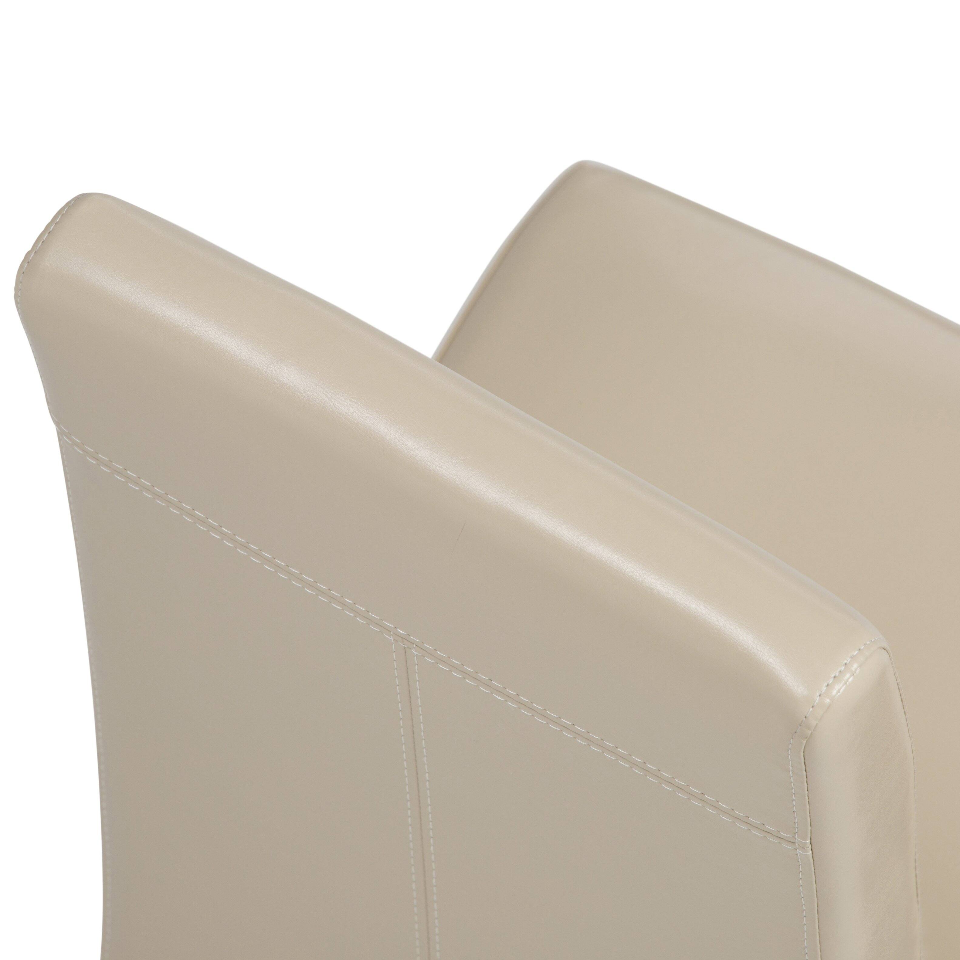 Alt View 1. Simpli Home - Acadian Parson Dining Chair (Set of 2) in Satin Cream - Satin Cream.