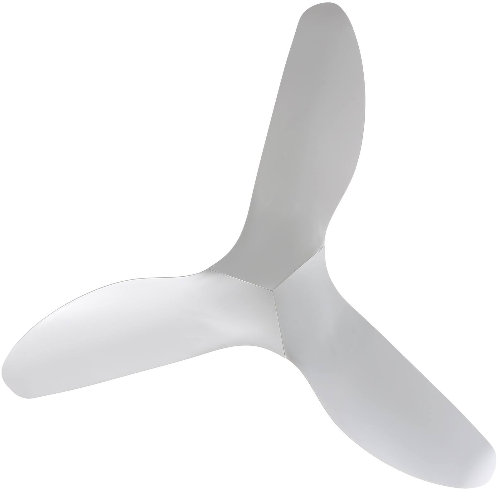 Back. Sofucor - 52 Inch Ceiling Fan No Light Low Profile Downrod Mount Ceiling Fans with Remote 3 ABS Blades Quiet Noiseless DC Motor - White.