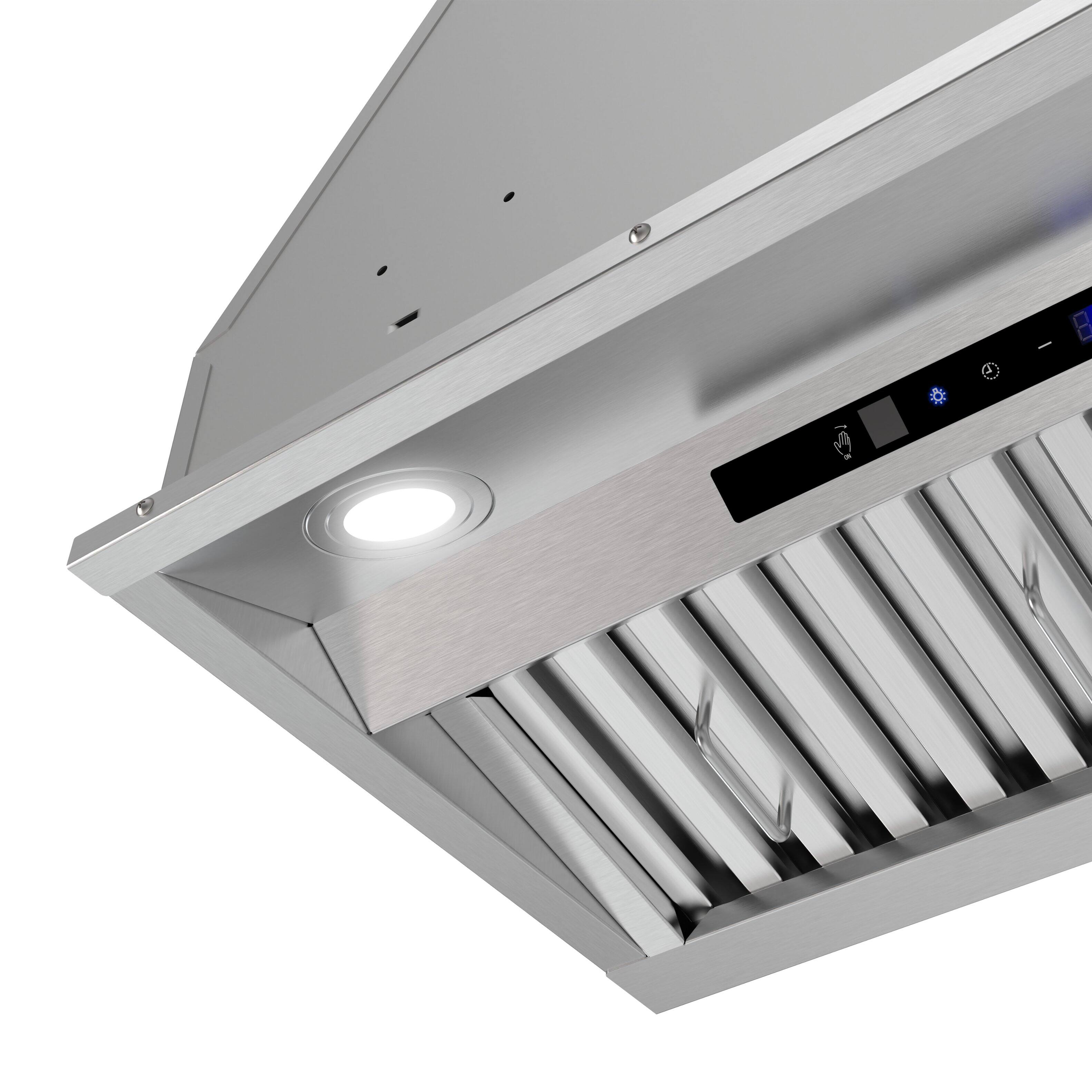 Streamline 28 inches Externally Vented Range Hood Insert Brushed