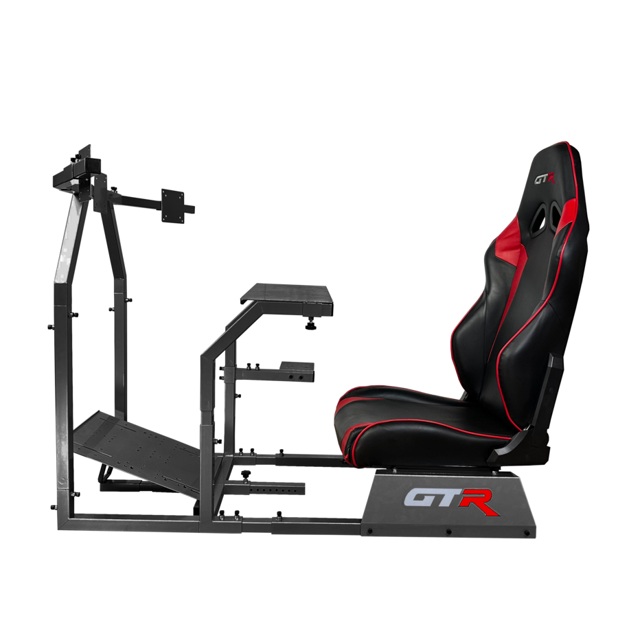 Gtr Racing Simulator Cockpit GTR Simulator GTA Model Racing Cockpit with Triple Monitor Stand ...