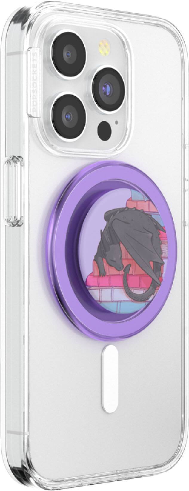 Left. PopSockets - MagSafe PopGrip Universal Magnetic Grip & Stand with Adapter Ring for Cell Phones - Curled Up With A Good Book.