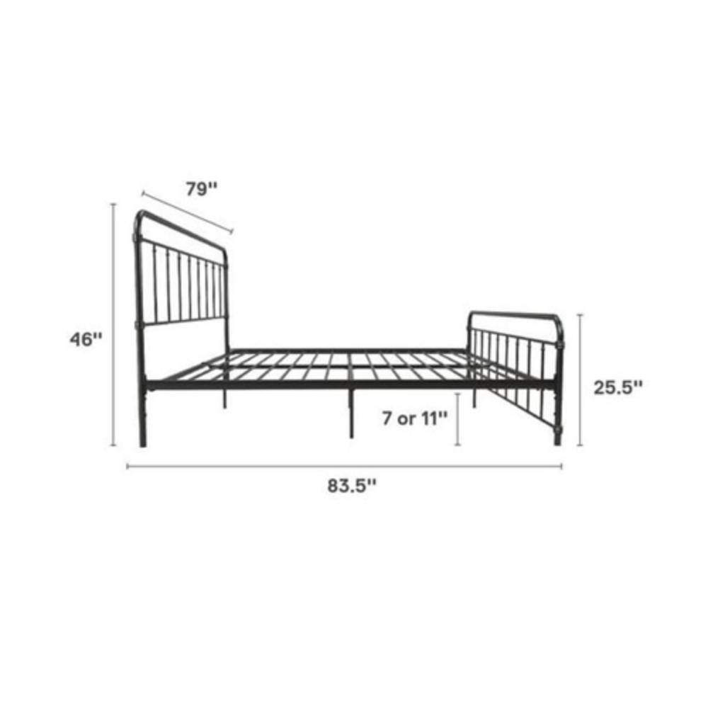 79"  
46"  
25.5"  
7 or 11"  
83.5"