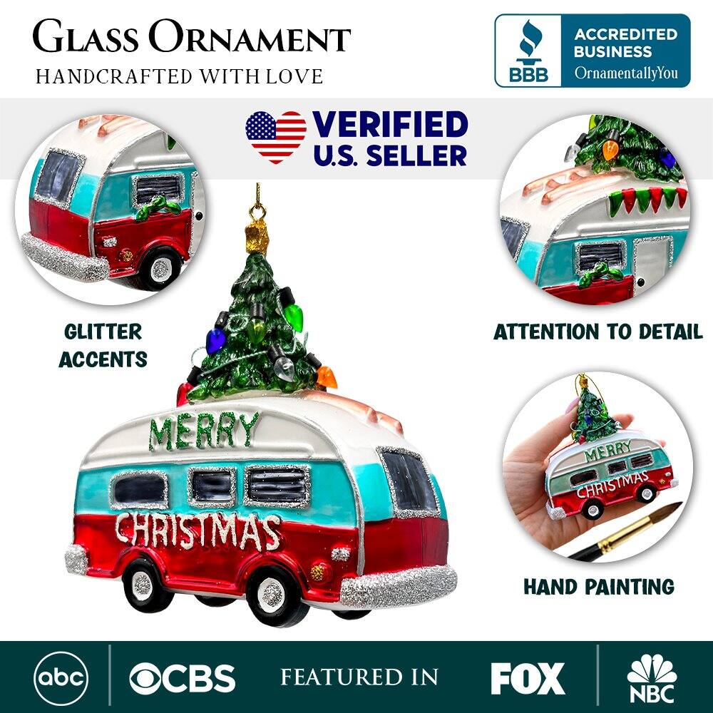 Glass Ornament  
Handcrafted with Love  

Verified U.S. Seller  

Glitter Accents  
Attention to Detail  
Hand Painting  

Accredited Business  
OrnamentallyYou  

Featured in  
ABC  
CBS  
FOX  
NBC