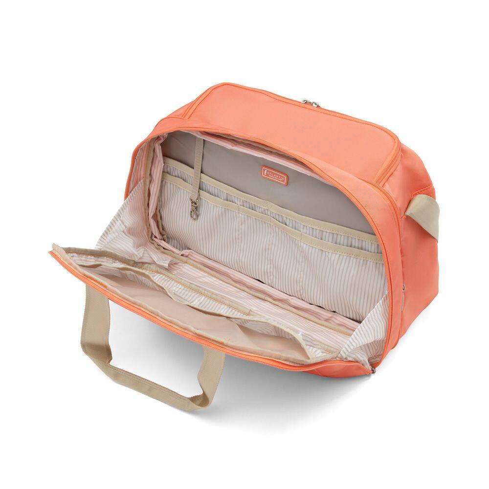 Back. Atlantic - Atlantic Family 2-in-1 Travel Tote & Cooler - Coral Orange.