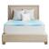 Front. Sealy - 2” Gel Memory Foam Mattress Topper with Cover - Blue.
