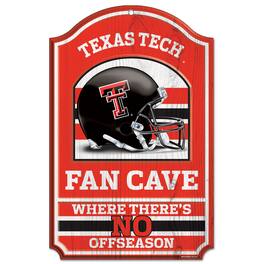 WinCraft - Texas Tech Red Raiders 11'' x 17'' Fan Cave Wood Sign - Multicolor