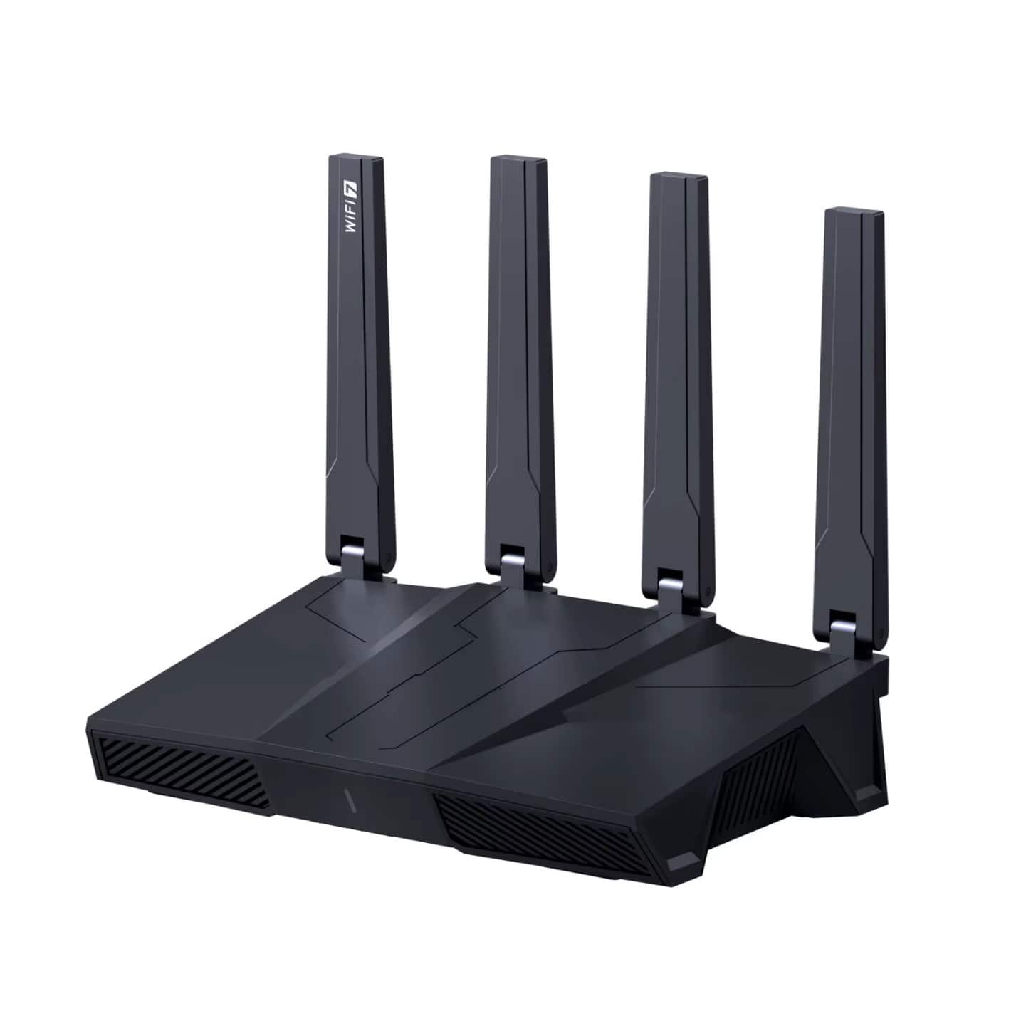 Cubilan - Tri-Band WiFi 7 Gaming Router, BE9300 High Speed Wireless Mesh, 5 x 2.5G Ports, OpenWrt & VPN Support, Long Range - Black