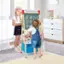 Alt View 11. Costway - 3-in-1 Kids Art Easel Double-Sided Wooden Adjustable Magnetic Drawing Board - Natural/Blue.
