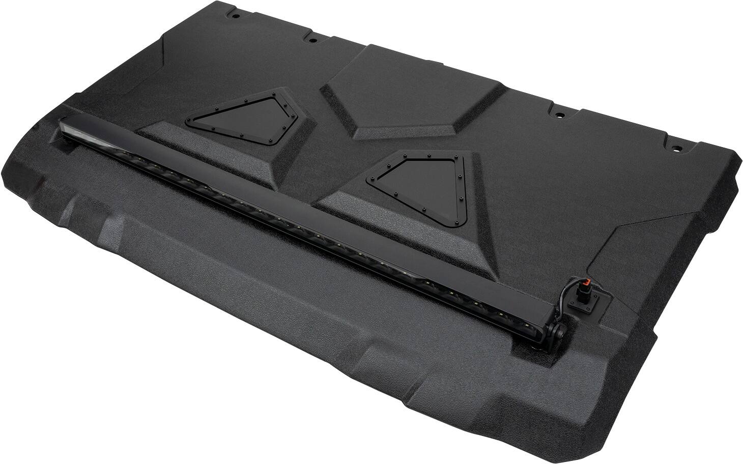 Alt View 19. MB Quart - Tuned 7 Speaker Audio Roof with 7 Inch LED Source Unit for Polaris Ranger - Black.