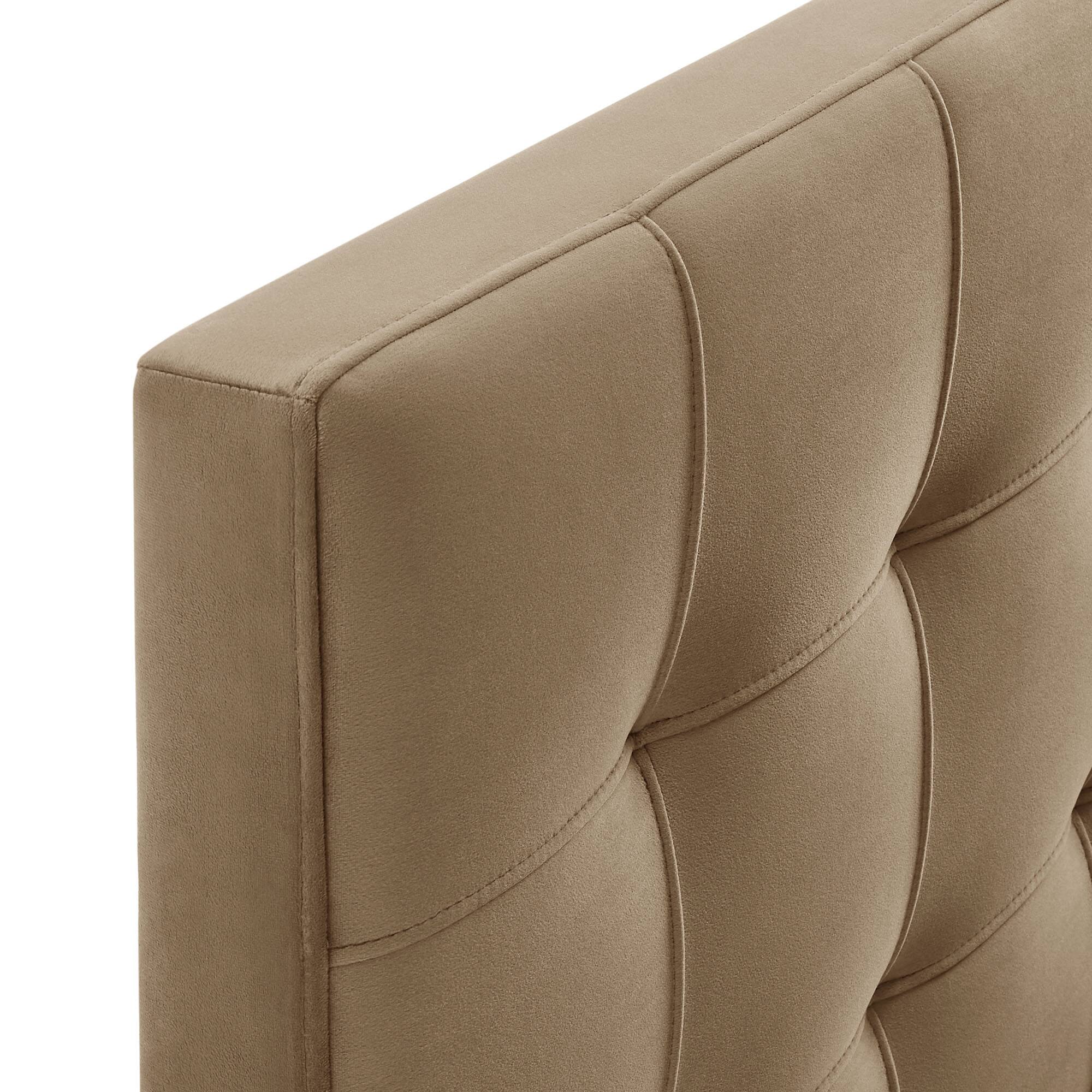 Lily Biscuit Tufted Performance Velvet Headboard by Modway Taupe MOD ...