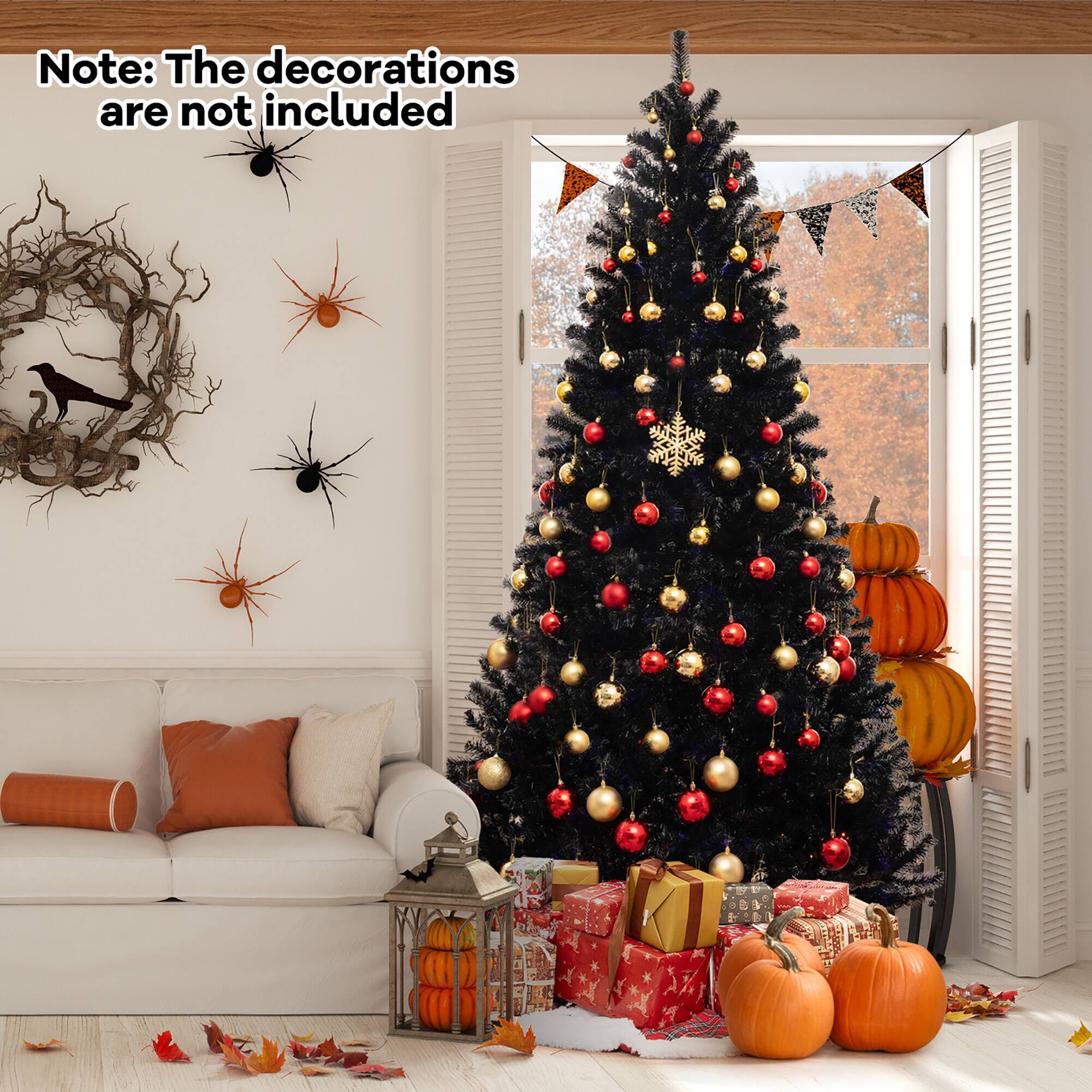 Note: The decorations are not included