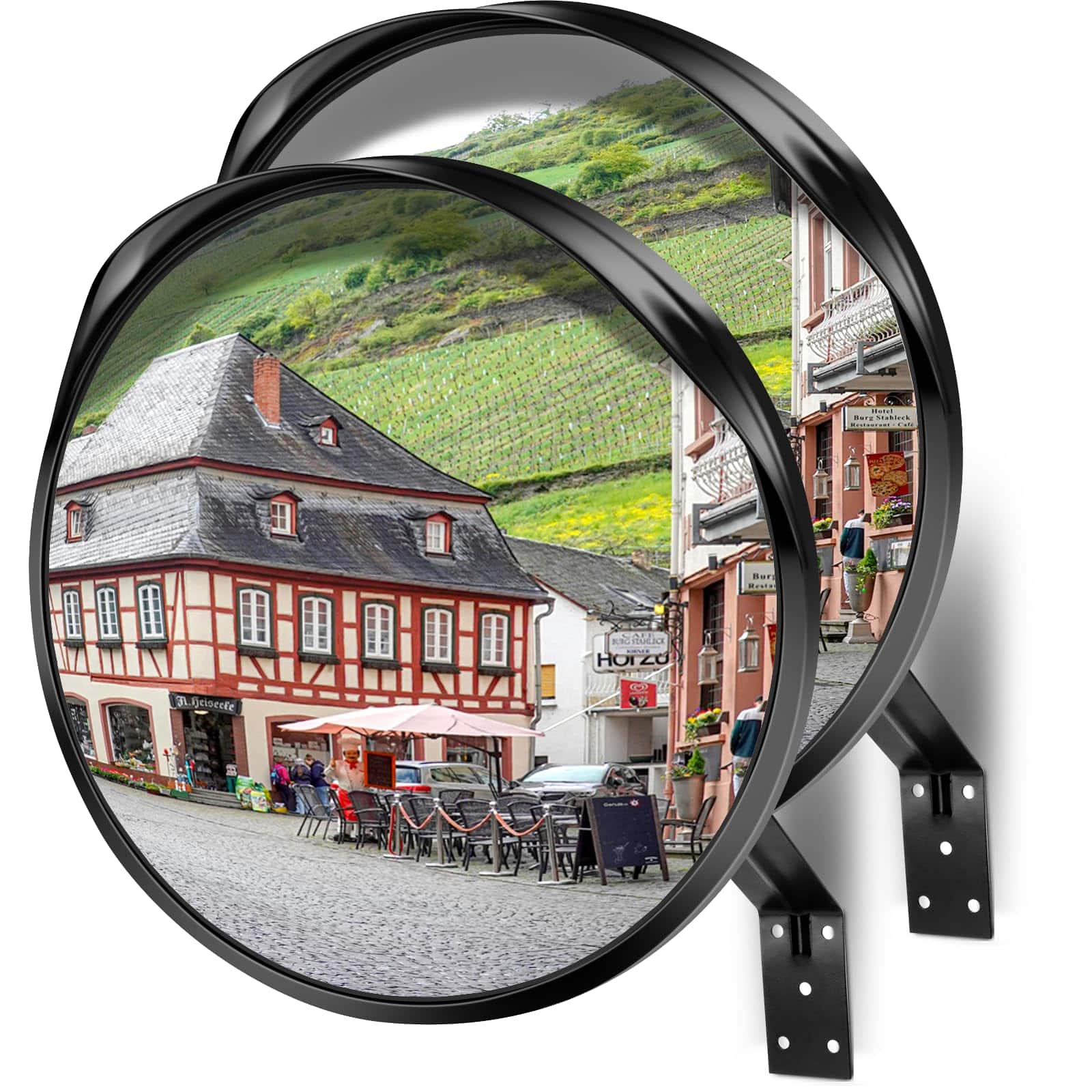 Comfort Essence - Convex Mirror - Adjustable Wide Angle View Blind Spot For Garage Warehouse School Store Safety Office Ind - Default