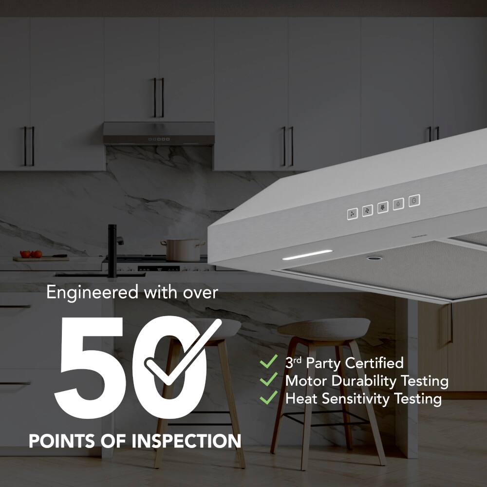 Engineered with over 50 3rd Party Certified Motor Durability Testing, Heat Sensitivity Testing, and 3-Party Certified Heat Sensitivity Testing, this product has been thoroughly tested and inspected. With 50 points of inspection, you can be confident in the quality and performance of this product.