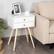 Alt View 11. Costway - Mid Century Modern 2 Drawers Nightstand In Sofa Side Table End Table - White.